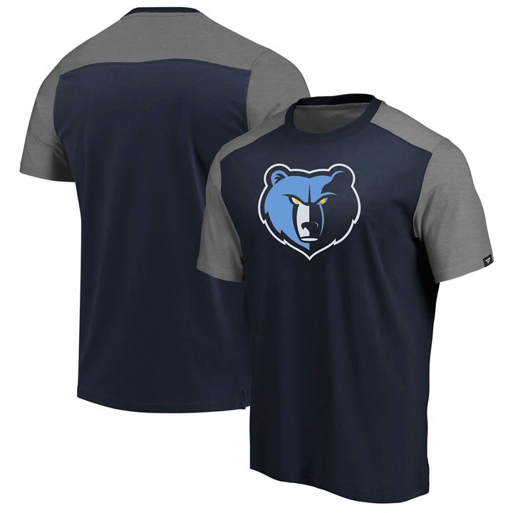 Memphis Grizzlies Fanatics Branded Iconic Blocked T-Shirt Navy,We sell and wholesale Memphis Grizzlies Fanatics Branded Iconic Blocked T-Shirt Navy on line form chian!